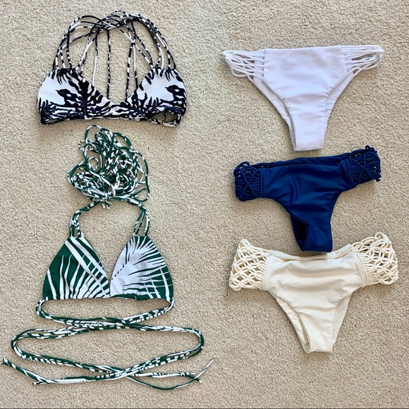 NWOT Mikoh Cayman Blue Bikini Bottoms S - Picture 6 of 6